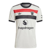 Camisa Manchester United III (Third) 24/25 - Torcedor Masculina - Branco, Preto e Vermelho