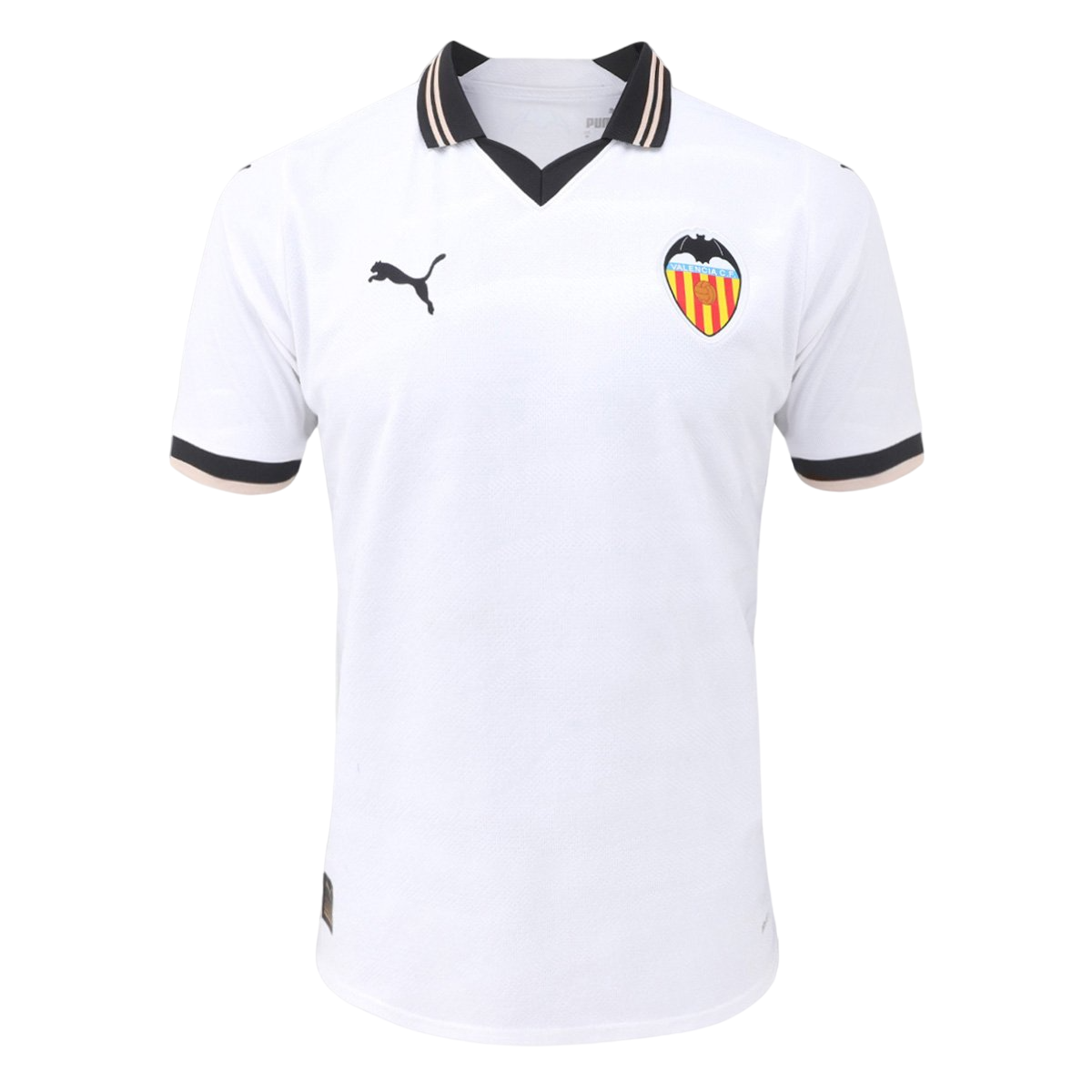 Camisa Valencia I (Home) 23/24 - Torcedor Masculina - Branco - Manto Elegante