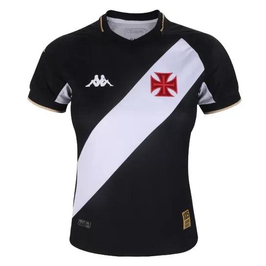 Camisa Vasco da Gama I 23/24 - Torcedor Feminina - Preto - Manto Elegante