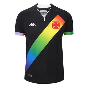 Camisa Vasco da Gama Kappa LGBTQIA+ 23/24 - Torcedor Feminina - Preto - Manto Elegante