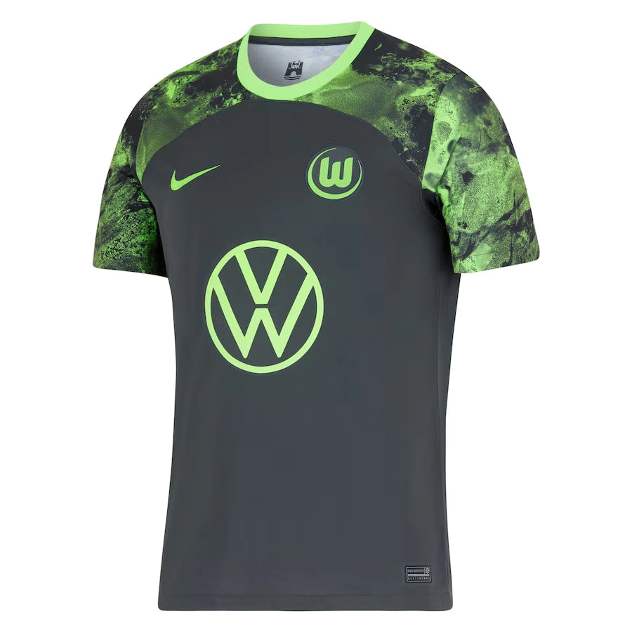 Camisa Wolfsburg II (Away) 23/24 - Torcedor Masculina - Preto - Manto Elegante