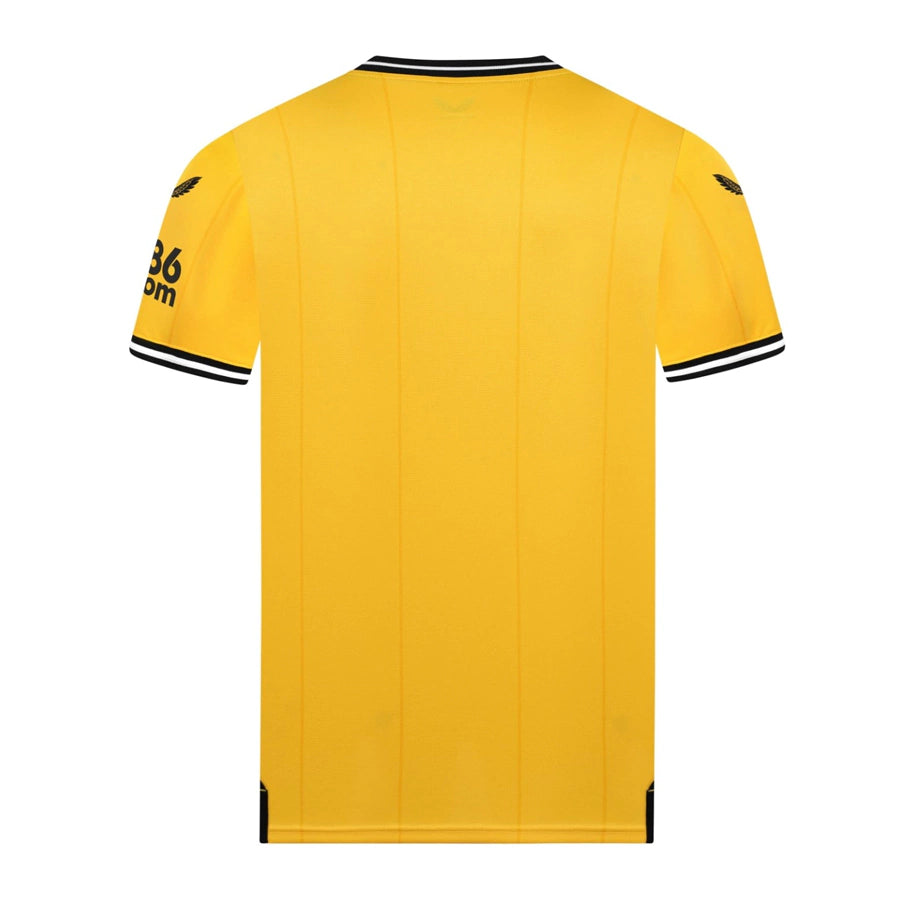 Camisa Wolves I (Home) 23/24 - Torcedor Masculina - Amarelo - Manto Elegante